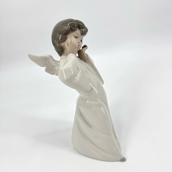 Lladro Angelic Angel Mime Glazed Porcelain Figurine - Picture 3 of 9